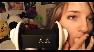 asmr - sucking and licking fingers (480p)